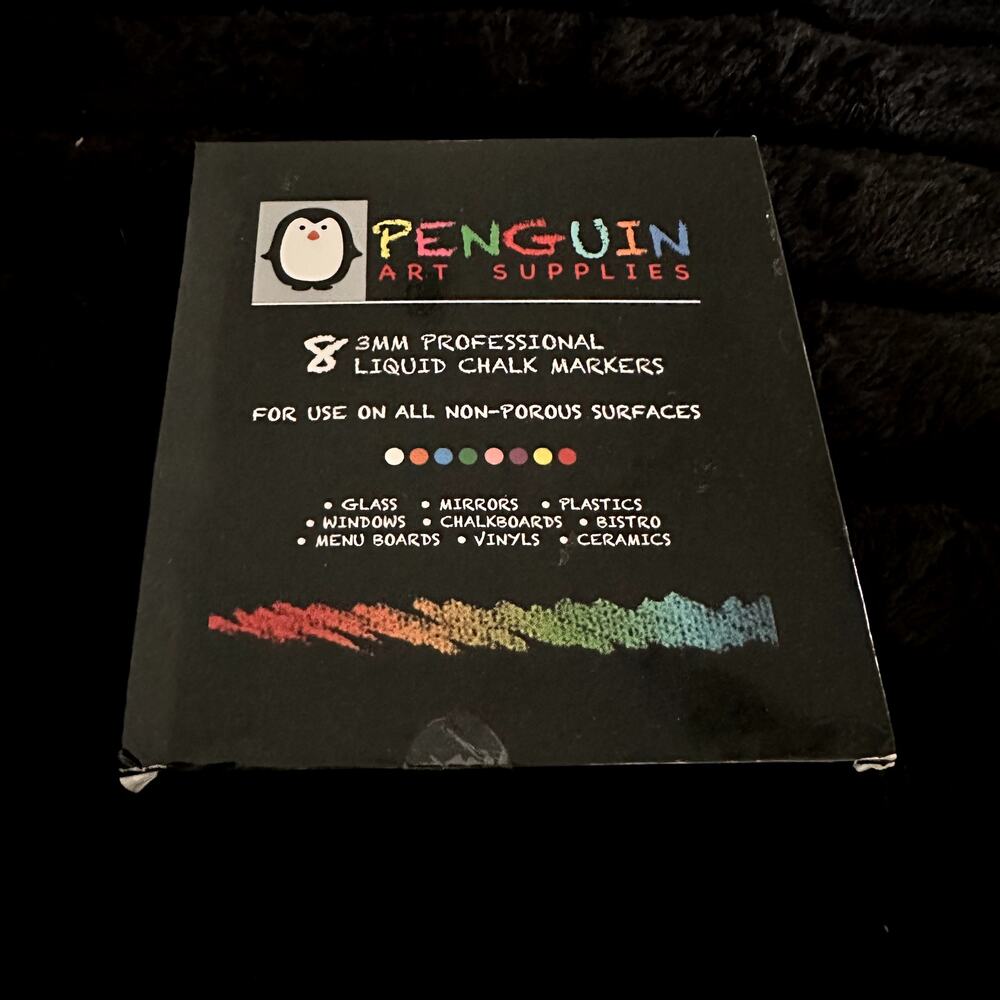 Chalk Markers Penguin Set of 8 - 33 MM Multi-Colors Liquid